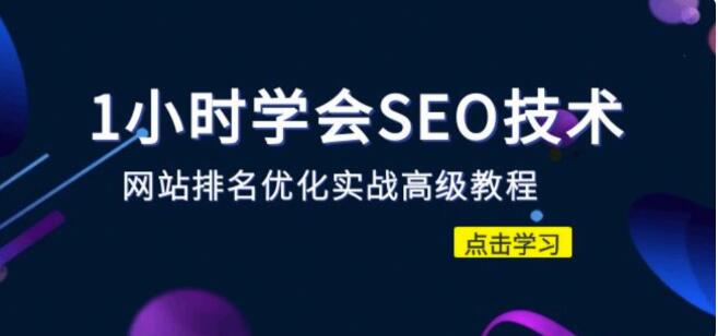 1小時學會SEO技術 網站排名優化實戰高級教程-秒殺市面95%收費幾萬的SEO教程